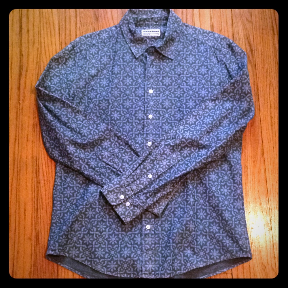 American Apparel button down shirt, men's sz L